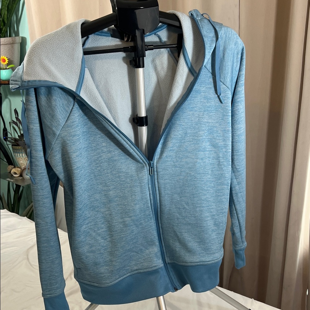 Under Armour Blue Zip-Up cold gear Hoodie